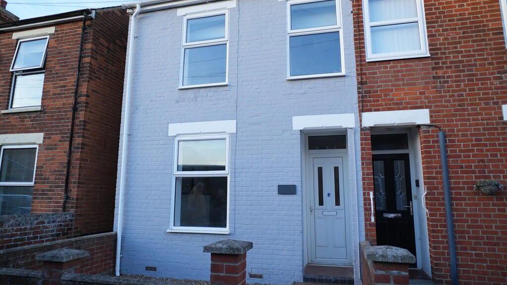 The outside of a three bedroom home in Carr Avenue, Leiston 