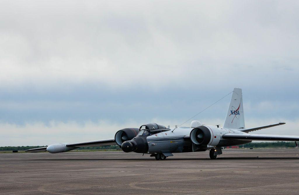 The aircraft, called the WB-57.