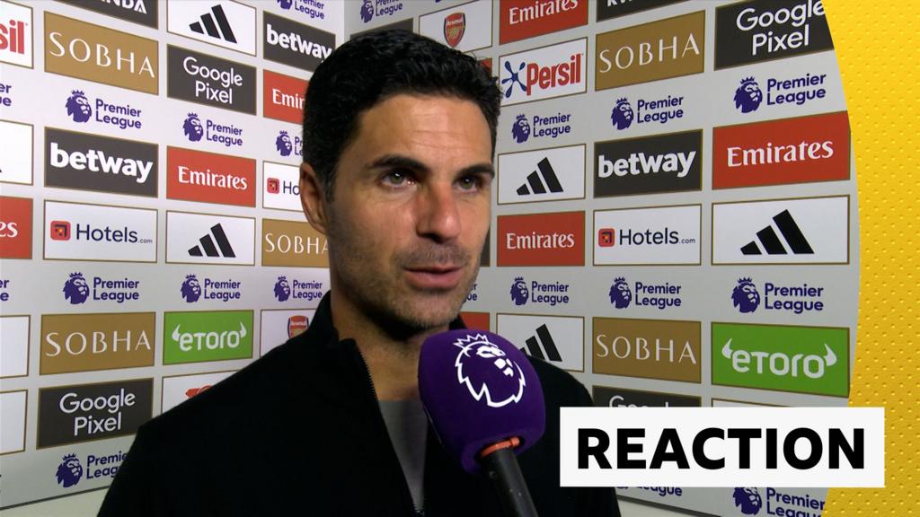 Arteta 'amazed' by Rice sending off