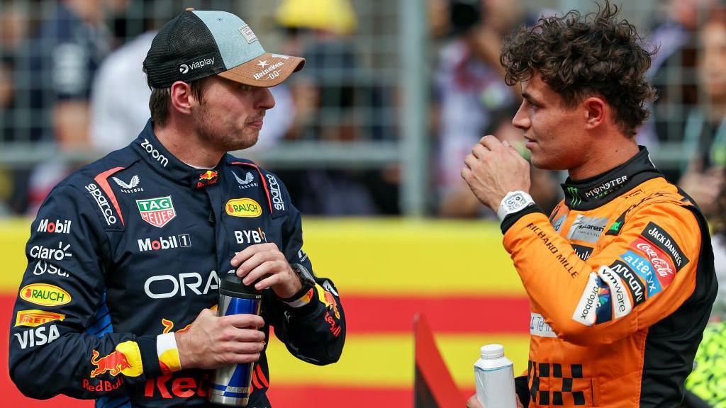 Red Bull's Max Verstappen and McLaren's Lando Norris