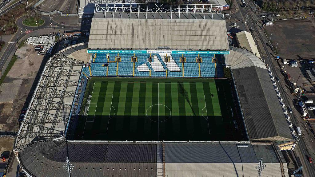An aerial view of Elland Road