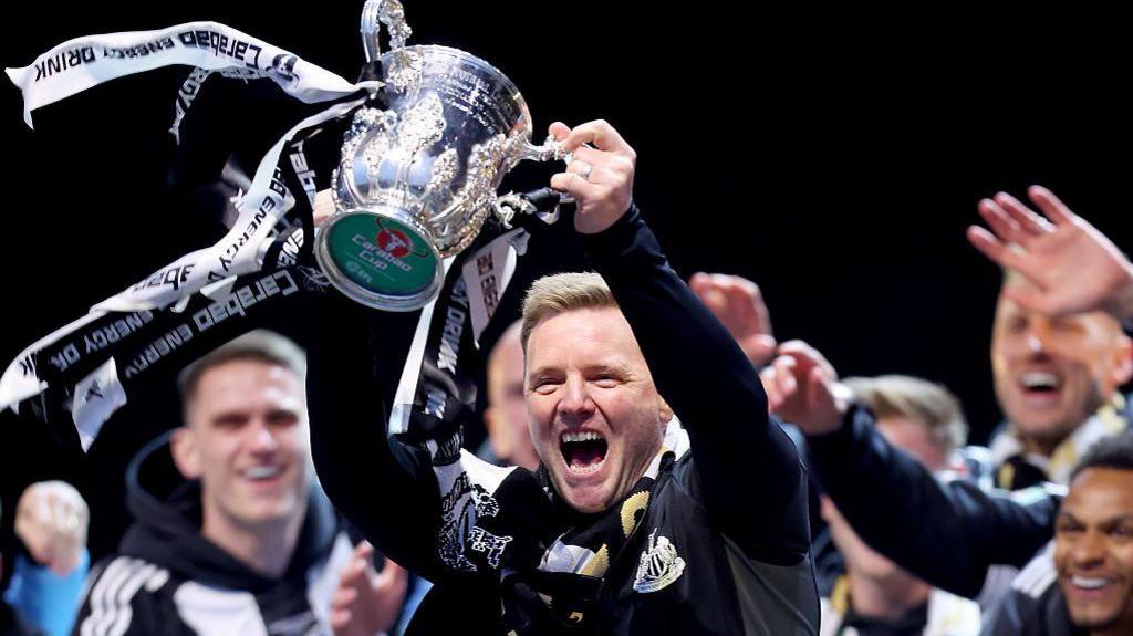 Eddie Howe during Newcastle parade