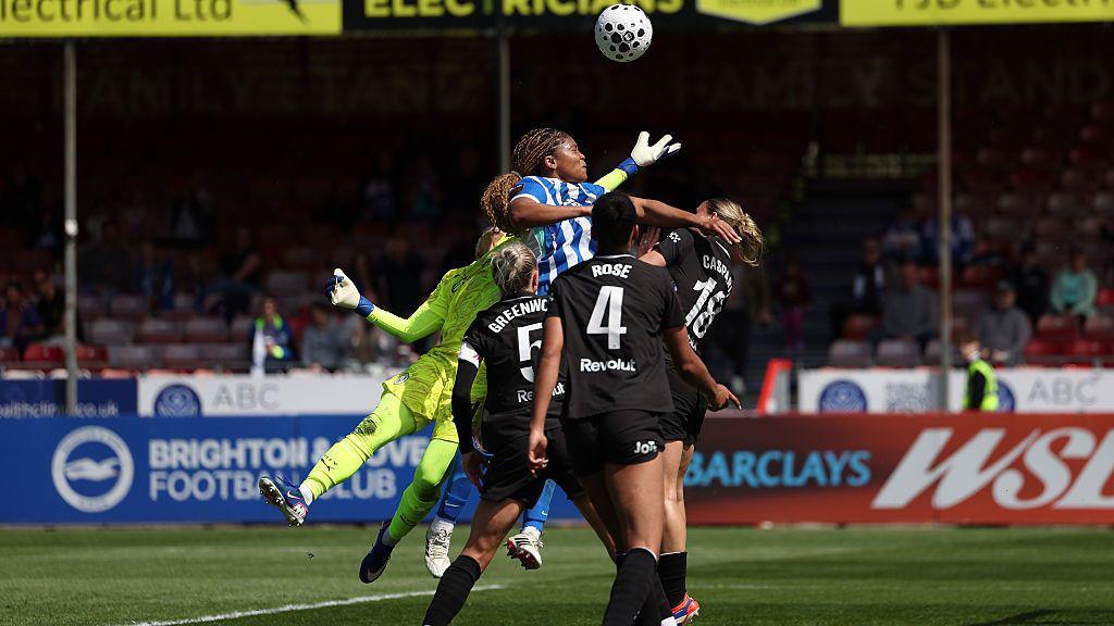 Madison Haley scores for Brighton