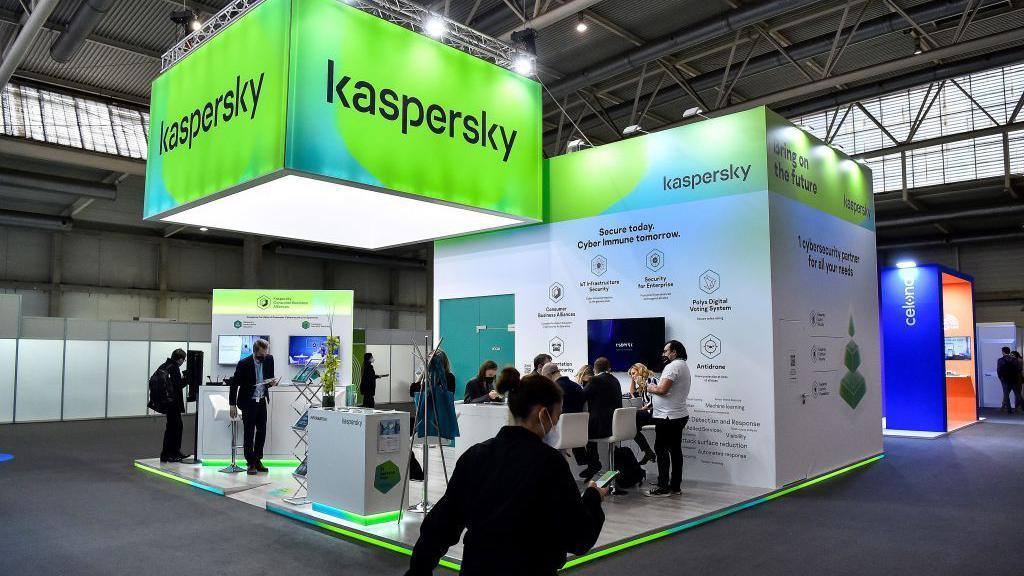 Kaspersky company stand