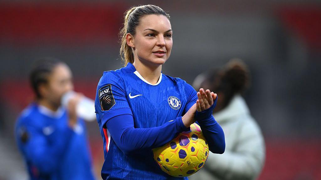 Johanna Rytting Kaneryd scored a third of Chelsea's goals as they thumped Liverpool