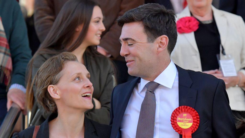 Van Heel and Burnham during his 2017 Greater Manchester mayor campaign
