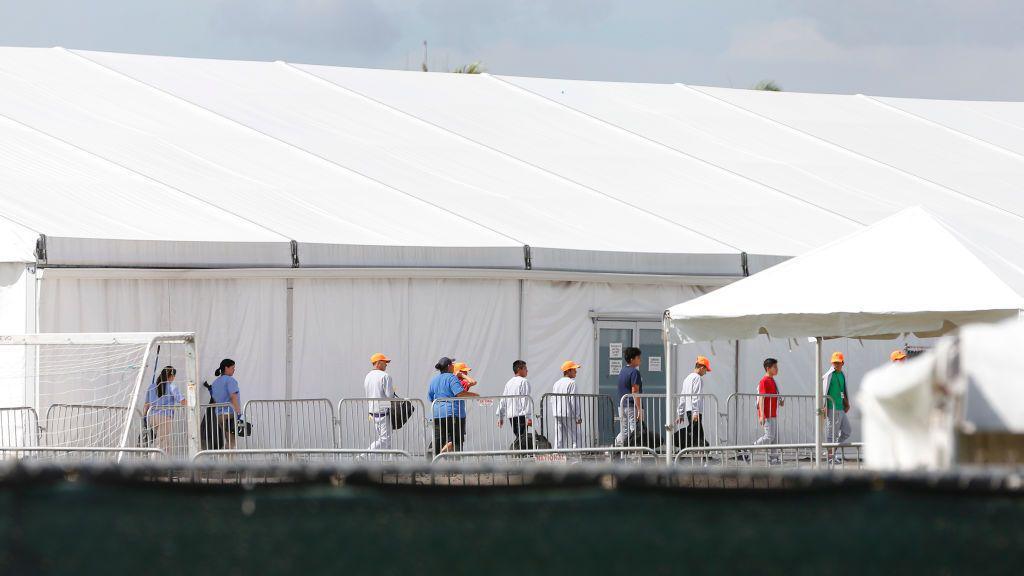 Migrant detention facility in Homestead, Florida in 2019. 