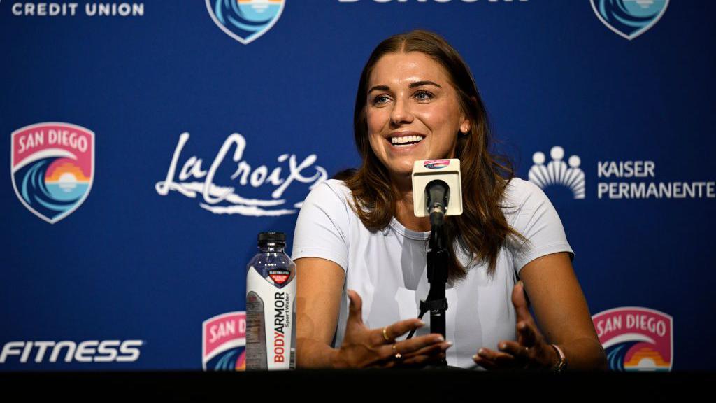 Alex Morgan in her final press conference