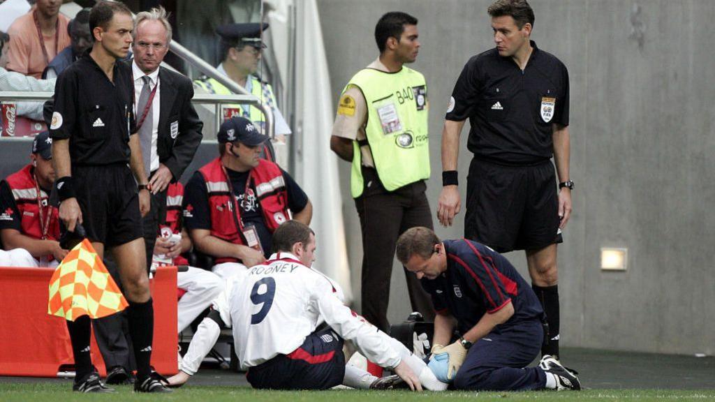 Wayne Rooney's broken foot sabotaged England's hopes of winning Euro 2004