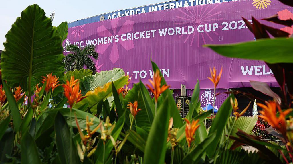 General view of ICC Women's World Cup 2025 branding