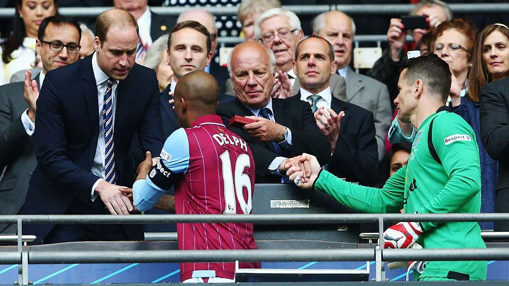 William attended Villa's 2015 FA Cup final defeat to Arsenal 