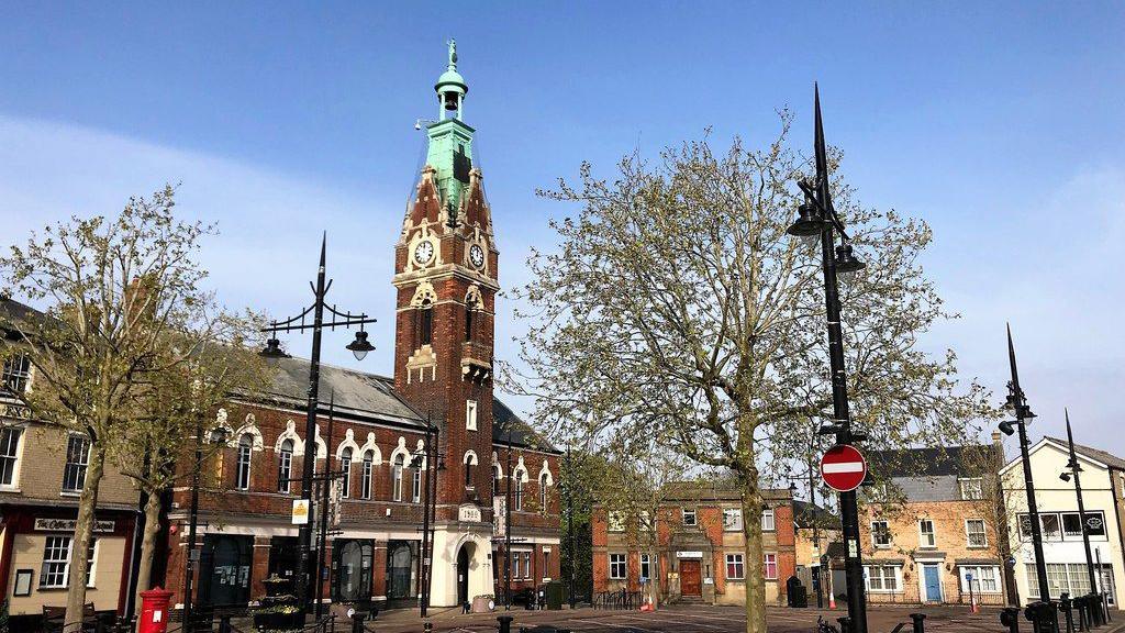 Town Hall and Market Place in March, Cambridgeshire