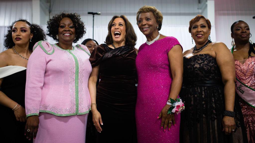 Then-Senator Harris attends an AKA event in 2019