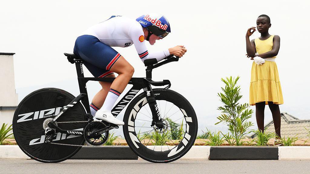 Zoe Backstedt at the Road Worlds in Kigali