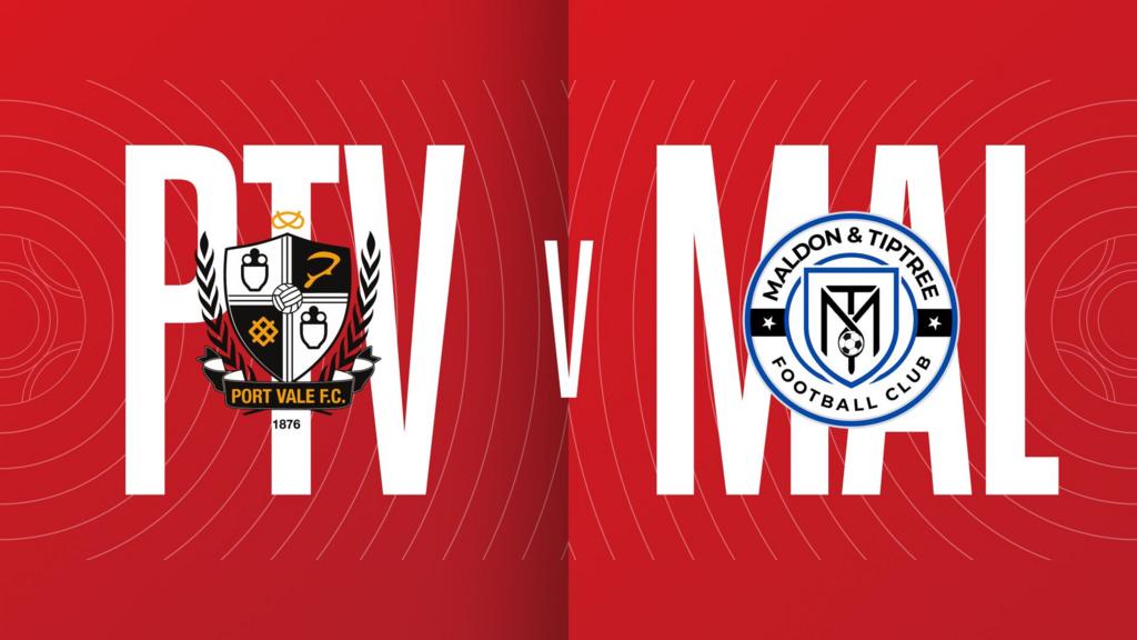 Goals galore as Port Vale beat Maldon & Tiptree