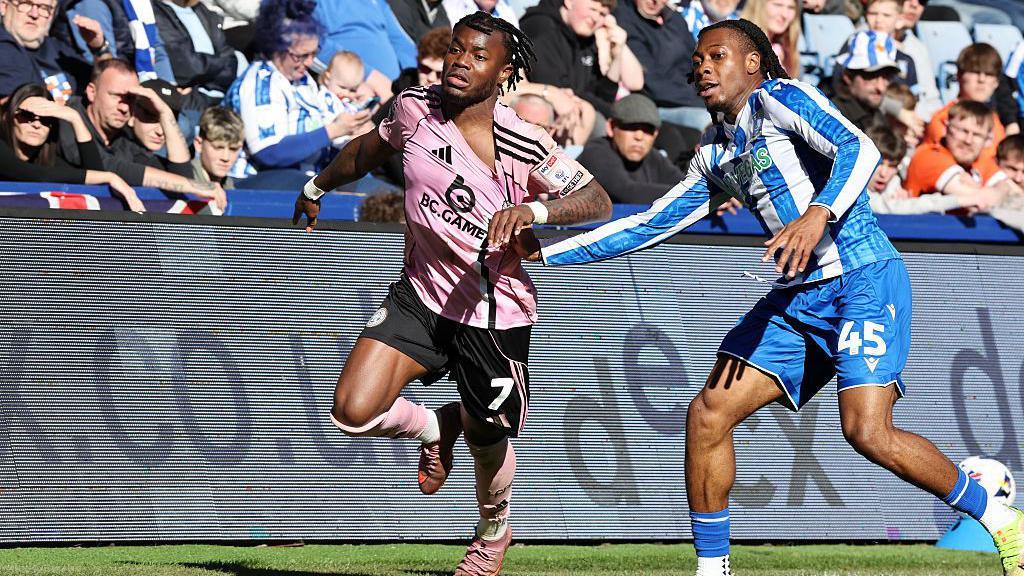 Action from Leicester v Sheff Wed