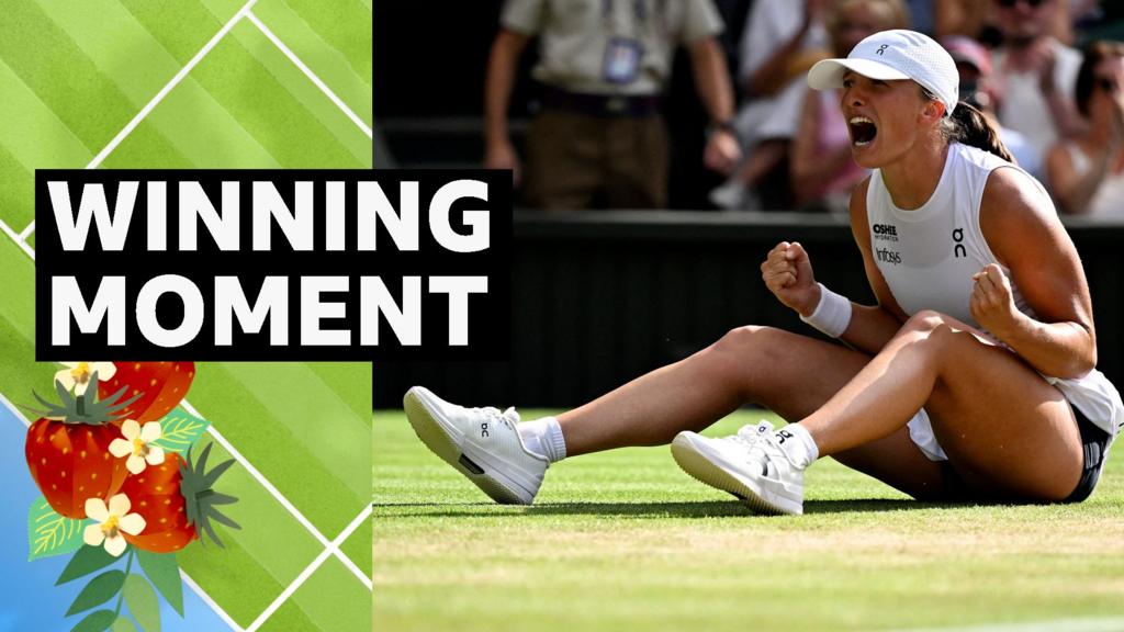 Swiatek dominates Anisimova to win first Wimbledon title