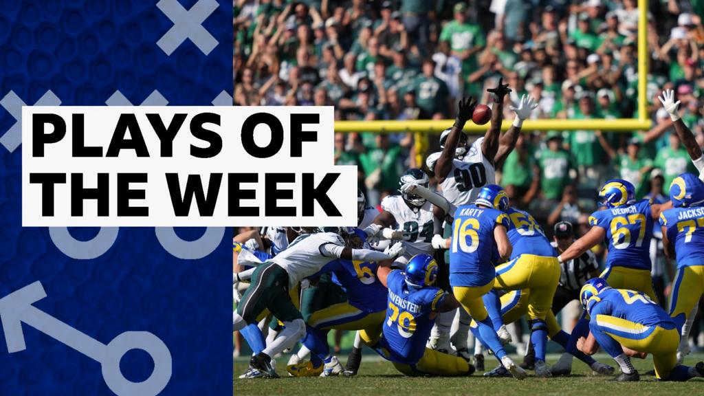 Eagles and Vikings defence star in NFL plays of the week