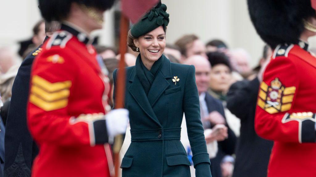 The Princess Of Wales attended the 2025 Irish Guards' St. Patrick's Day Parade