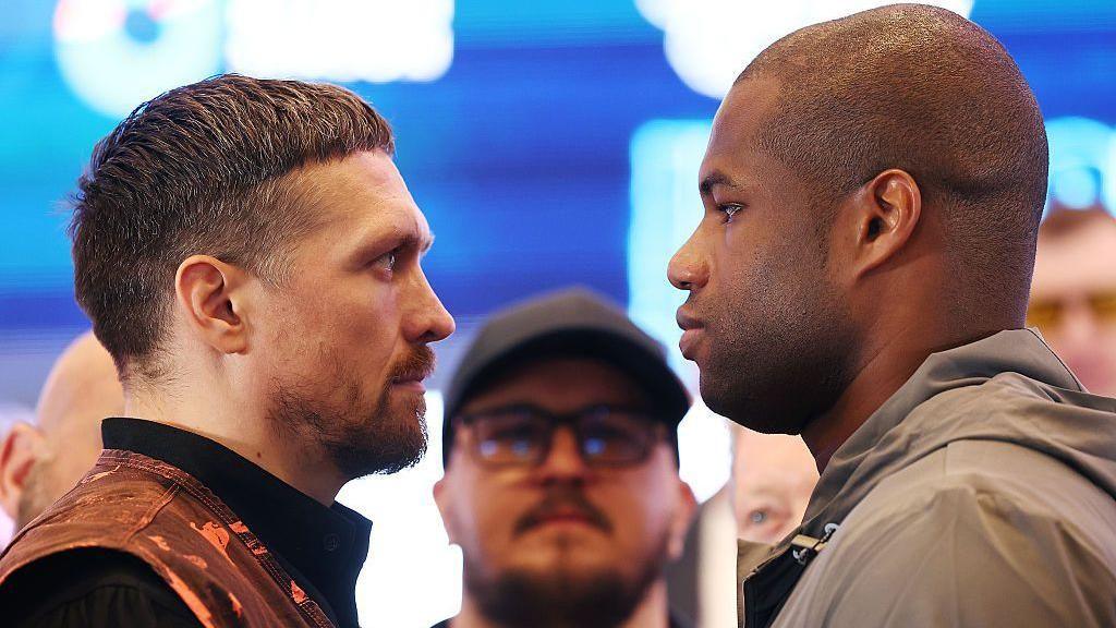 Oleksandr Usyk faces off with Daniel Dubois
