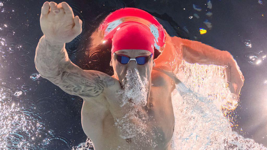 Underwater shot of Matt Richards