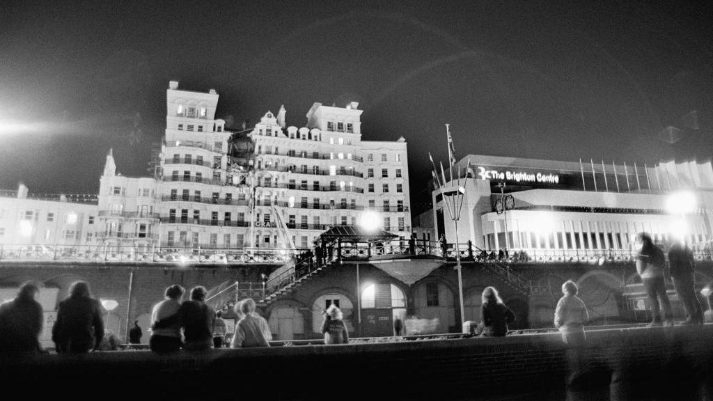 The Grand Hotel in Brighton, after a bomb attack by the IRA, 12th October 1984. 