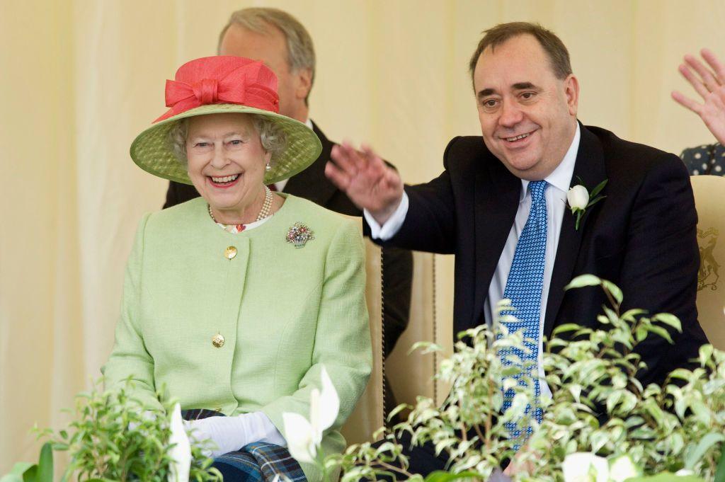 Salmond and the Queen at the opening of the 2007 Scottish parliament