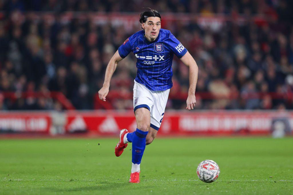 Jacob Greaves in action for Ipswich