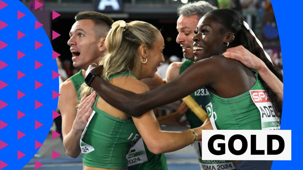 Ireland storm to mixed relay gold