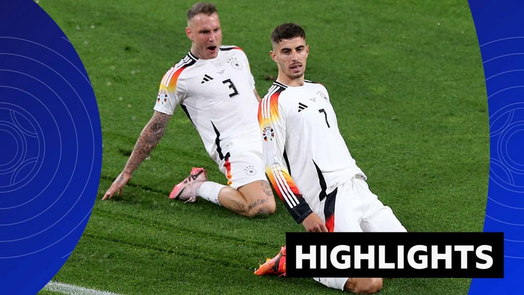 Highlights: Germany beat Denmark after epic thunderstorm in Dortmund
