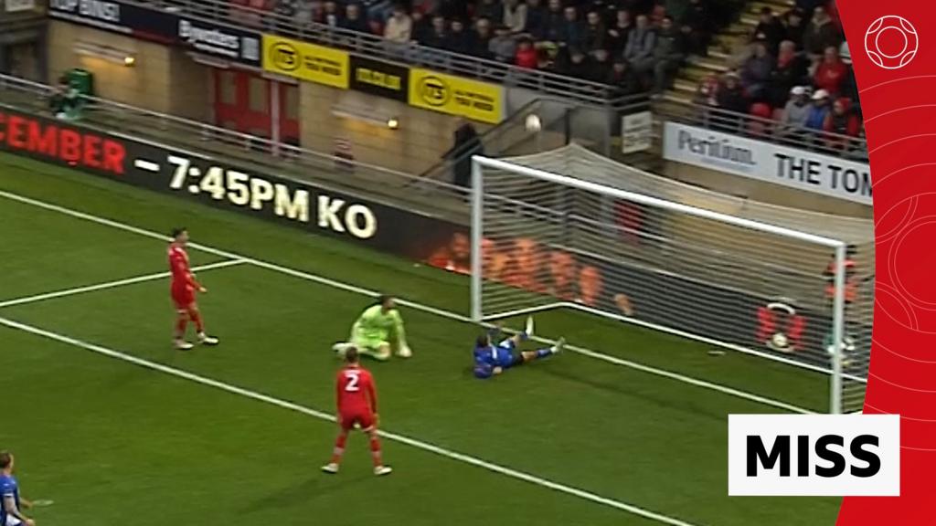 'That's going to make the Christmas bloopers reel' - Norwood misses sitter for Oldham