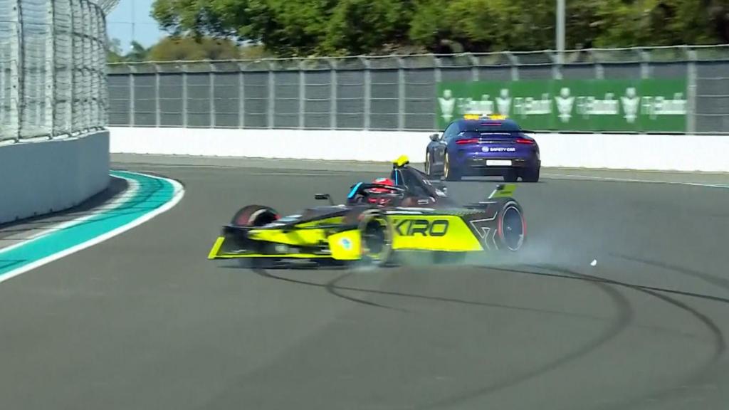 Watch: YouTuber MrBeast crashes Formula E car