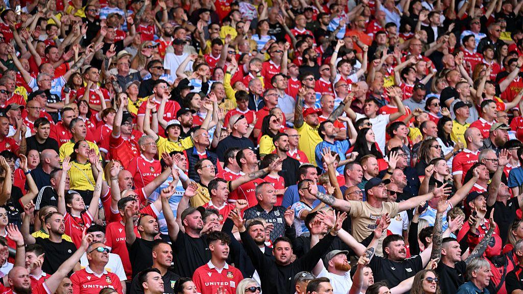 Wrexham fans at Southampton
