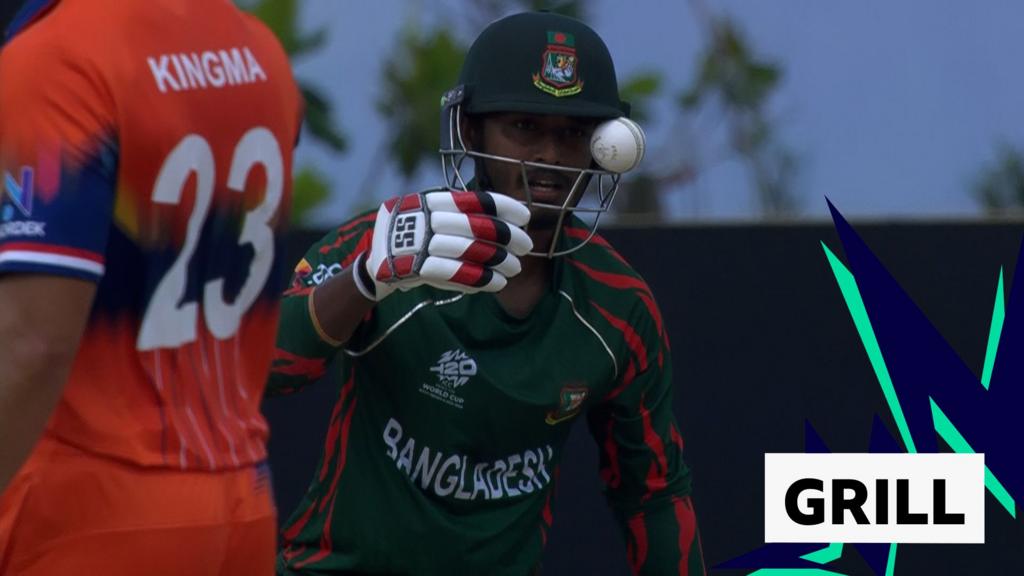 'You don't see that often' - Ball caught in Tanzid's helmet