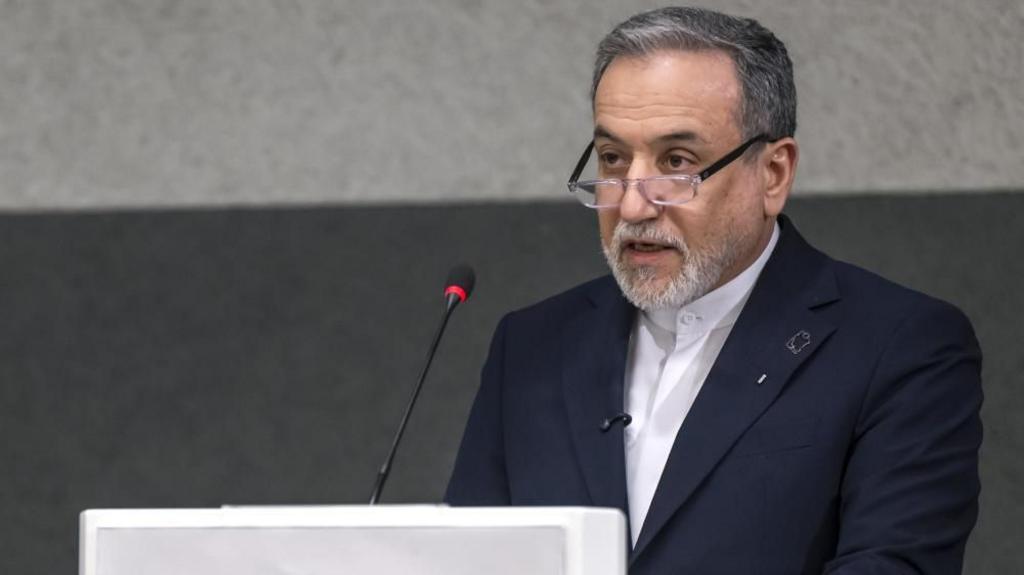 Iranian Foreign Minister Abbas Araghchi speaks