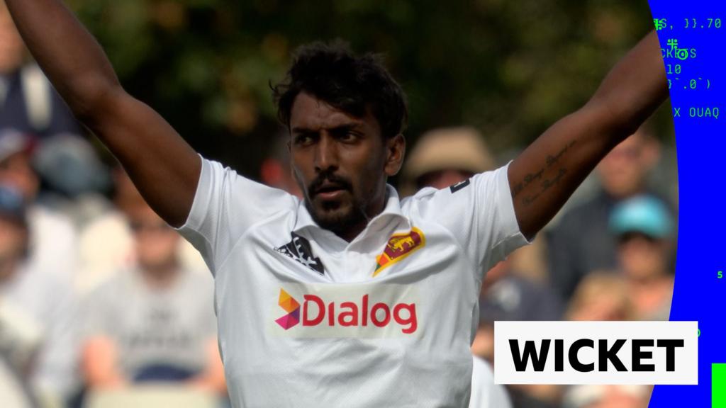 Rathnayake removes Atkinson for first Test wicket