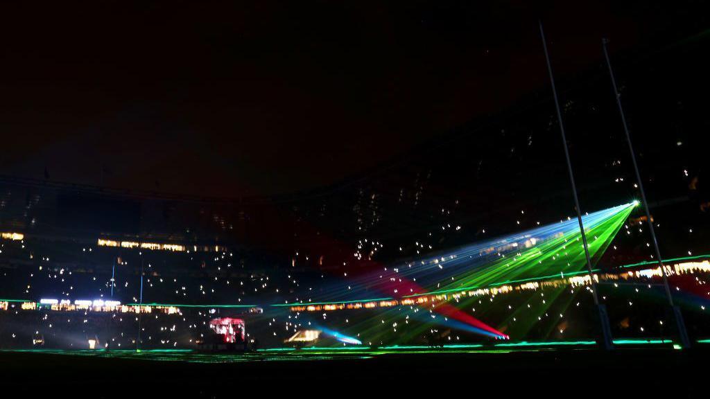 Lasers at Harlequins' Big Game