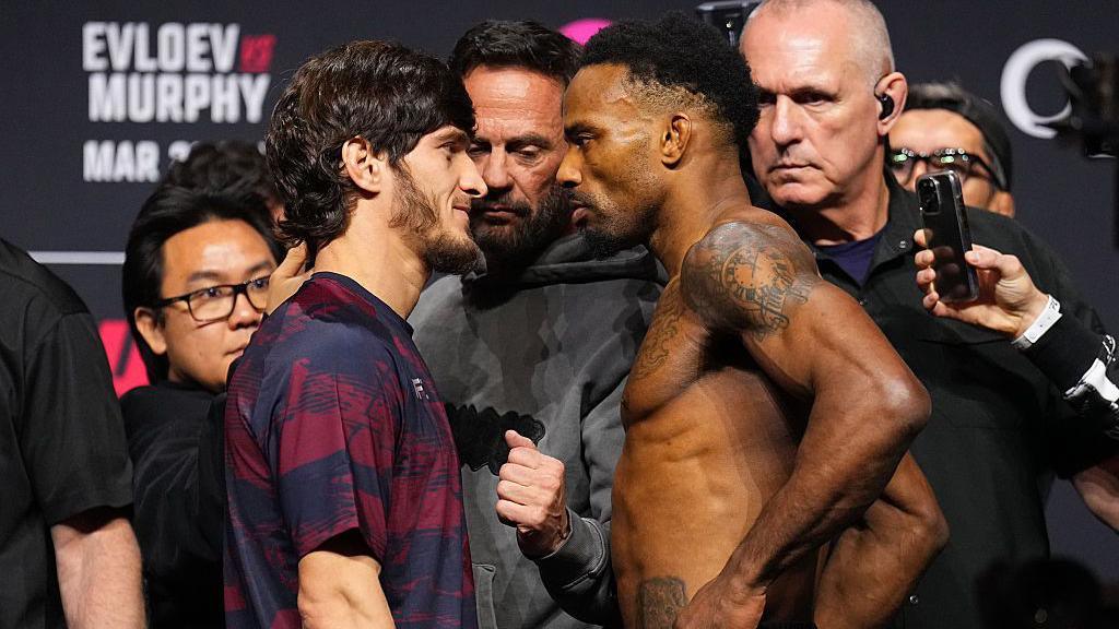 Lerone Murphy and Movsar Evloev face off before UFC London