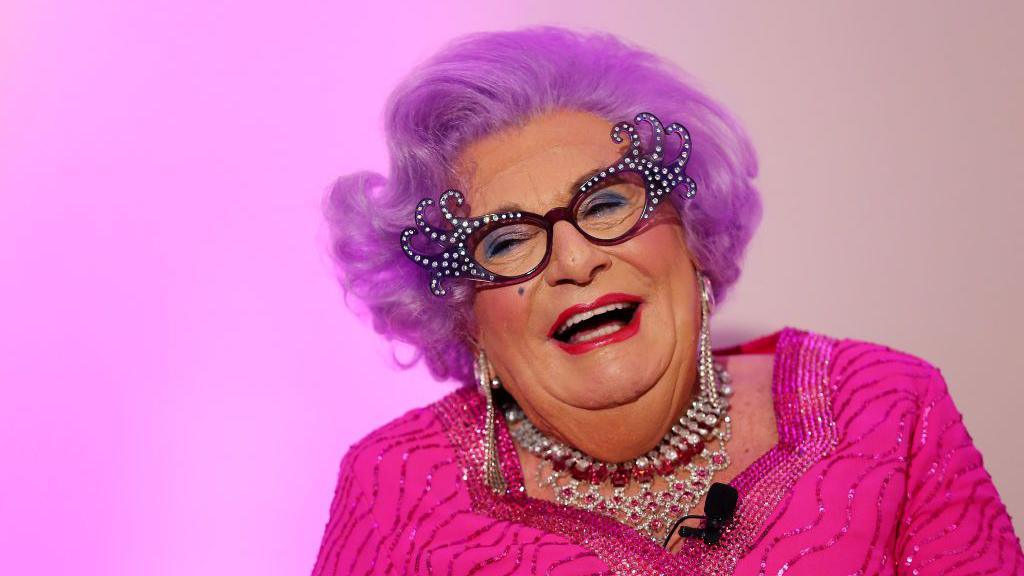 Dame Edna Everage poses during a High Tea launch event at The Langham in 11 September 2019 in Sydney, Australia.