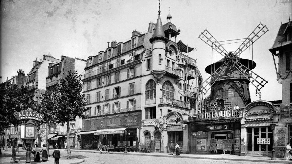 FRANCE - CIRCA 1895: Paris (XVIIIth street). The Moulin Rouge, about 1900