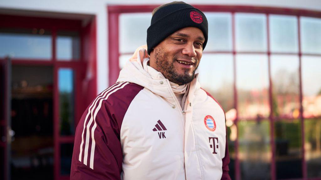 Vincent Kompany in Bayern Munich tracksuit.