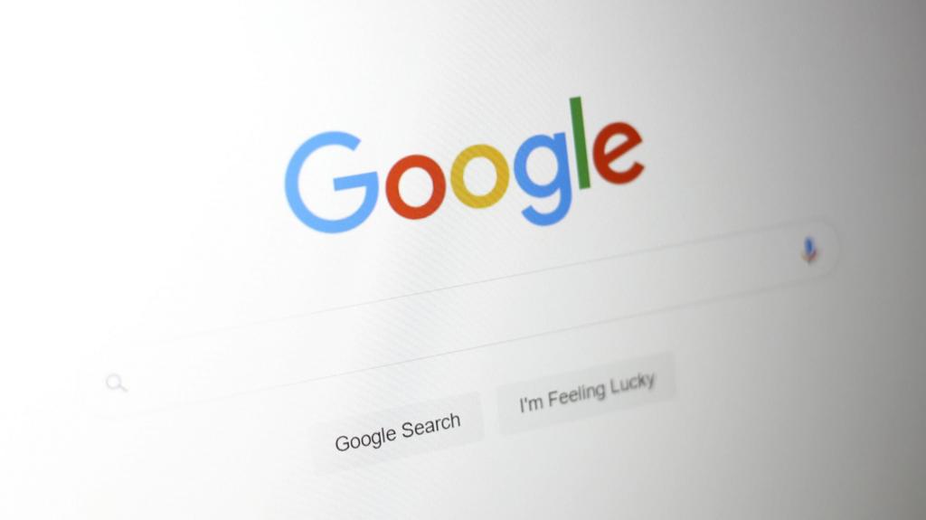 Undated file photo of the Google homepage.