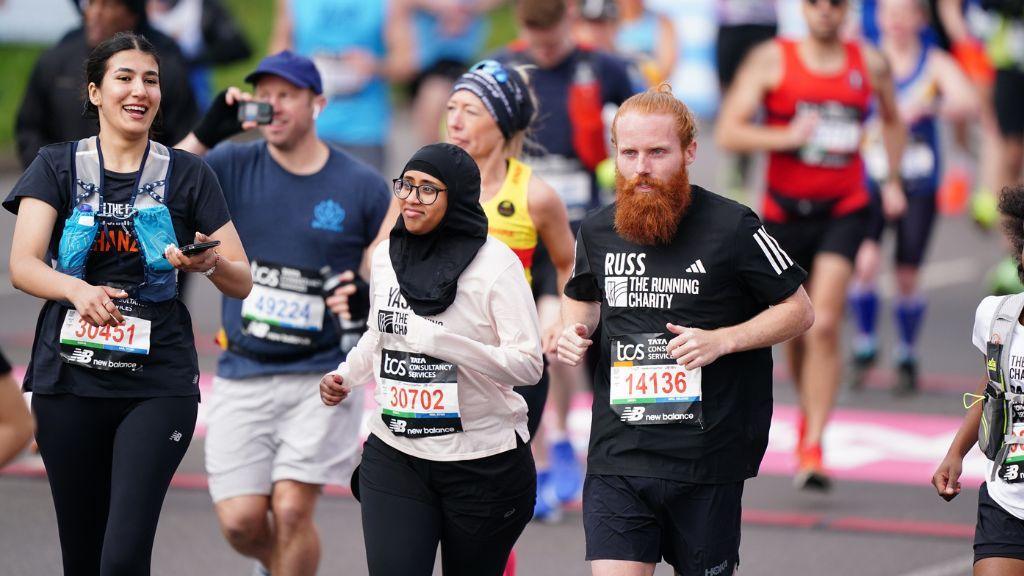 Russ Cook at the London Marathon