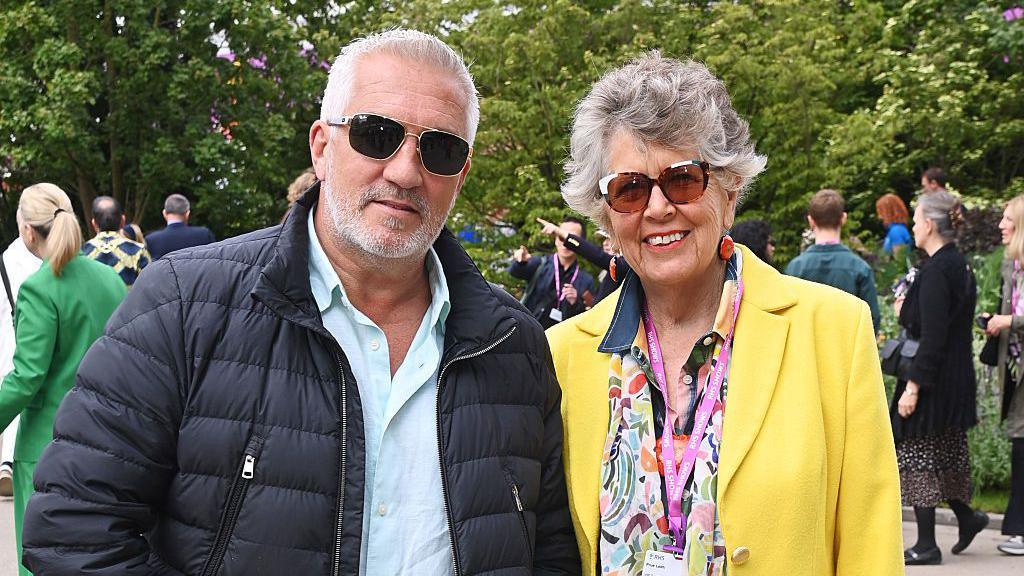 Paul Hollywood and Prue Leith attend The RHS Chelsea Flower Show 2025