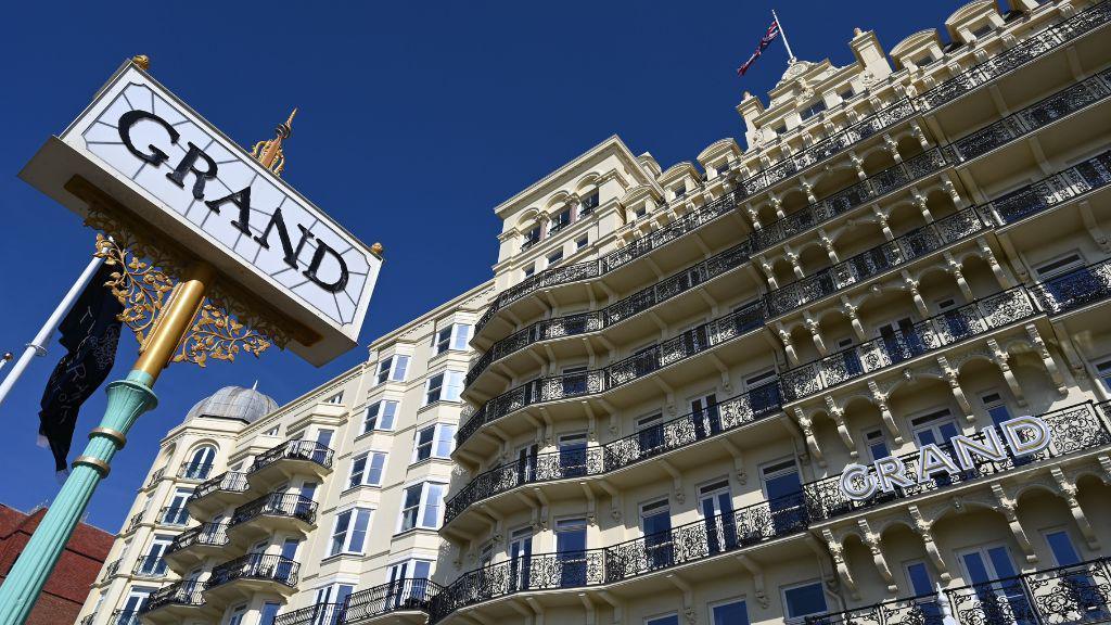 Exterior of the Grand Hotel in Brighton