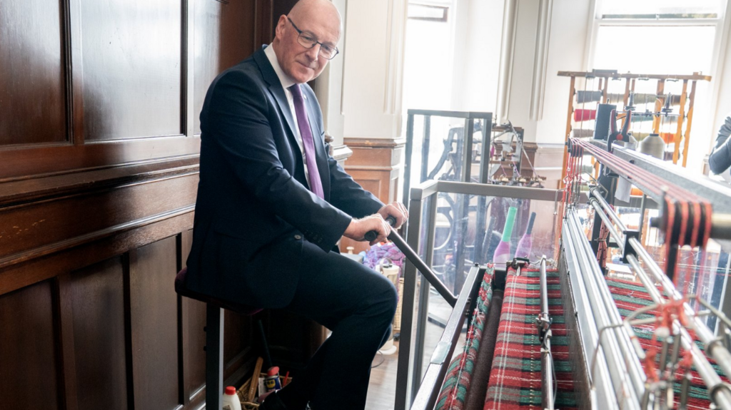 john swinney spins tweed