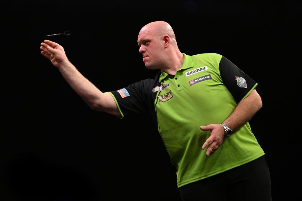 Michael van Gerwen throwing a dart