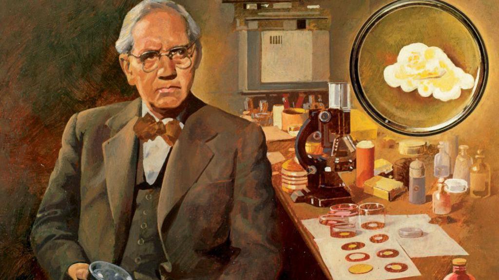 Painting of Sir Alexander Fleming