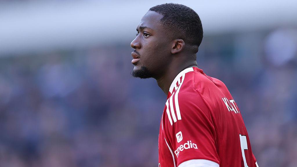 Ibrahima Konate during the Premier League match between Everton and Liverpool at Hill Dickinson Stadium