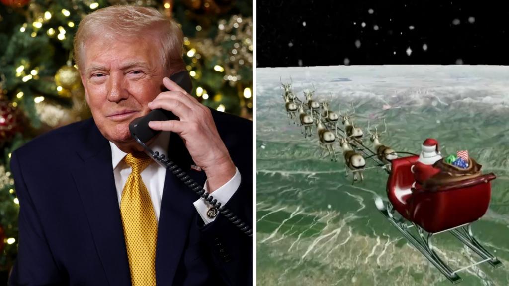Trumpning Rojdestvo arafasida bolalarning Santa kuzatuviga qo’ng’iroqlariga javob berishi